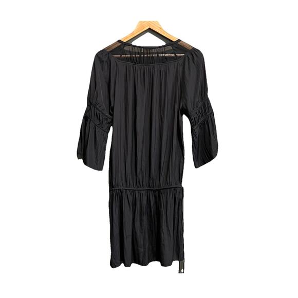 Ramy Brook Black Long Sleeve Cinched‎ Waist Women's Dress Size S/P - Picture 2 of 5